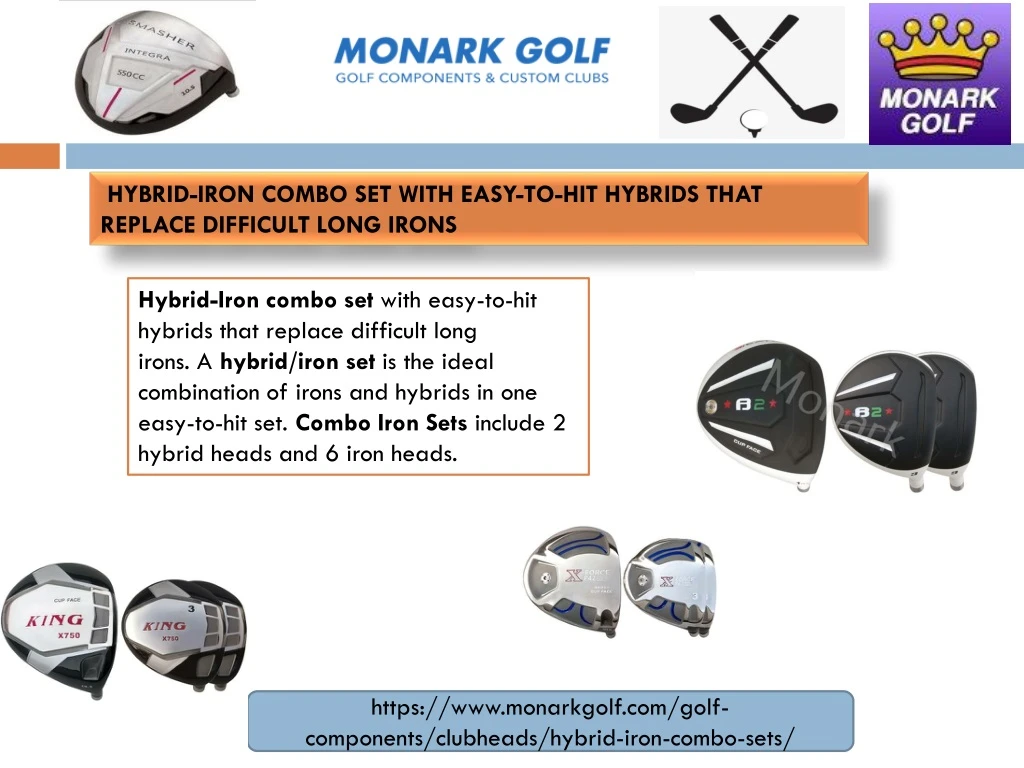hybrid iron combo set with easy to hit hybrids