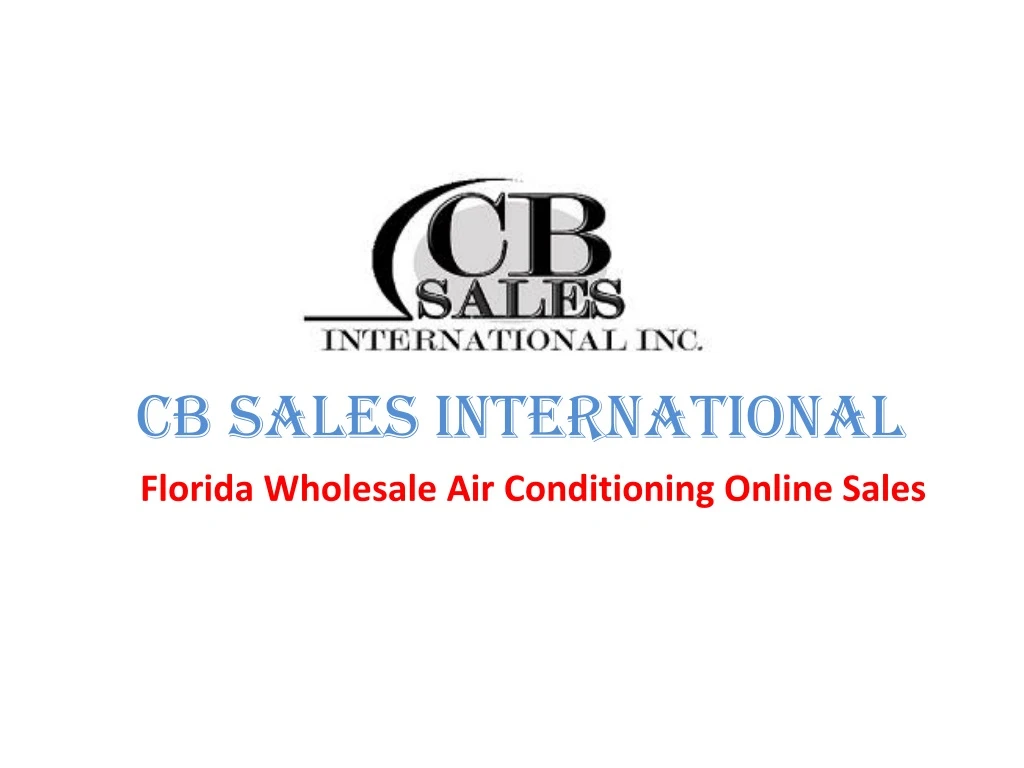 cb sales international