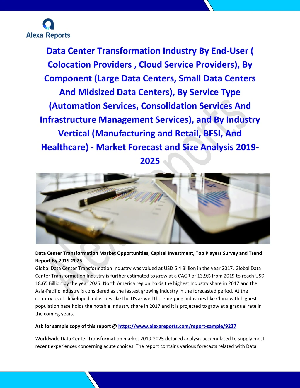 data center transformation industry by end user