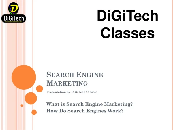 Digitech Classes offers Digital Marketing Training