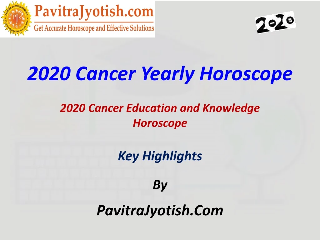 2020 cancer yearly horoscope