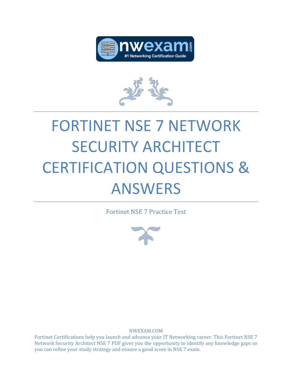 fortinet nse 7 network security architect