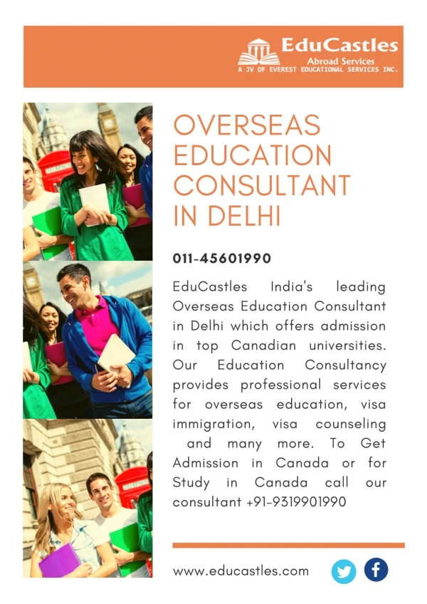 EduCastles - India's leading Overseas Education Consultant in Delhi