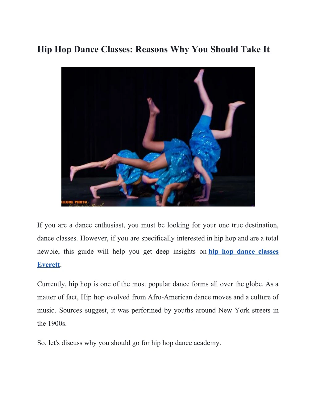 hip hop dance classes reasons why you should take