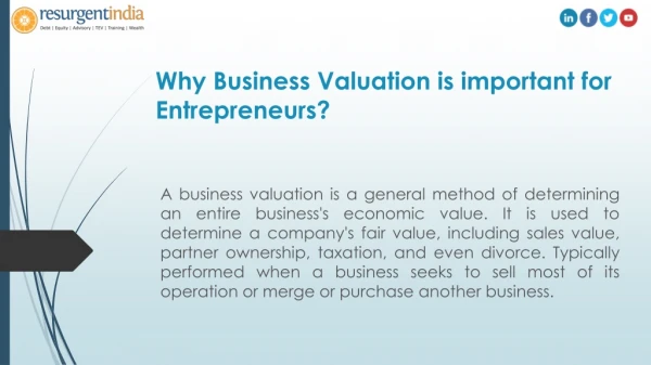 Why Business Valuation is important for Entrepreneurs