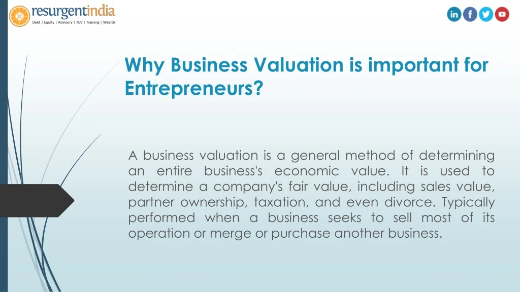 why business valuation is important for entrepreneurs