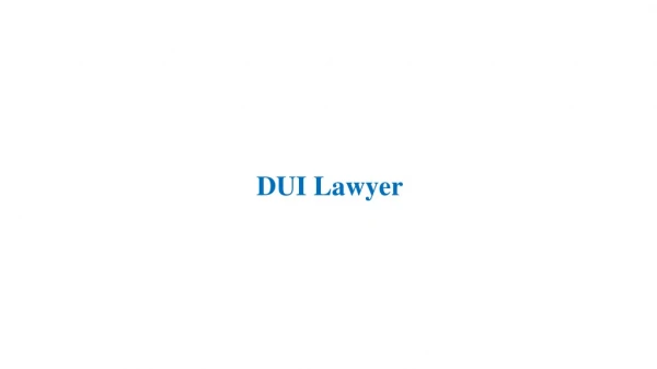 DUI Defense Attorney - DUI Lawyer - Don Hammond Law