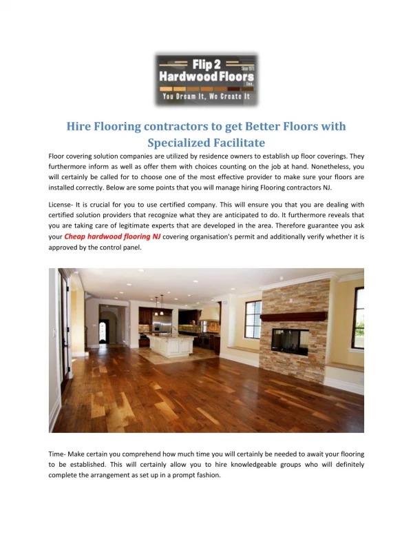 Flip 2 Hardwood Floors