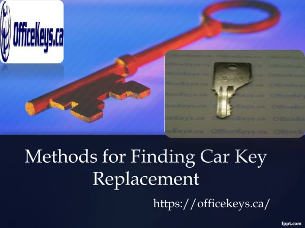 Methods for Finding Car Key Replacement