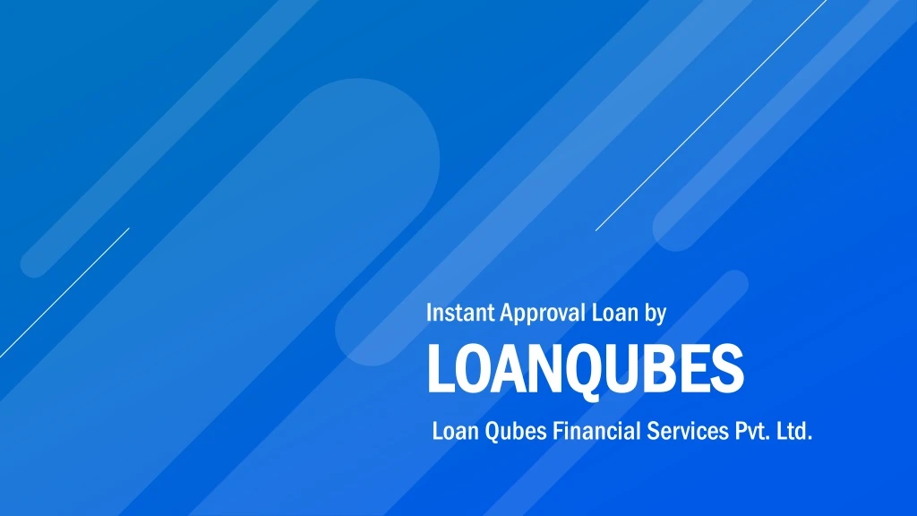 instant approval loan by