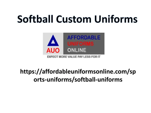 Custom Softball Uniforms