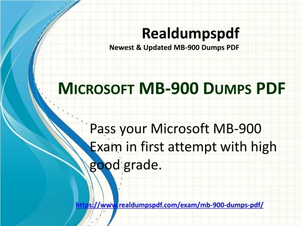 Microsoft MB-900 Dumps PDF & Best Way To Success In Exam