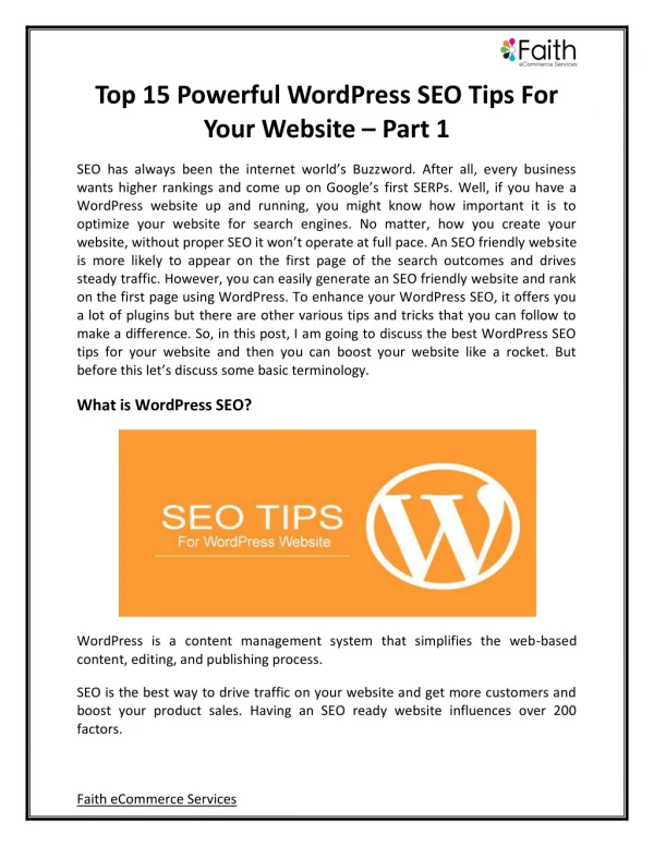 Top 15 Powerful WordPress SEO Tips For Your Website