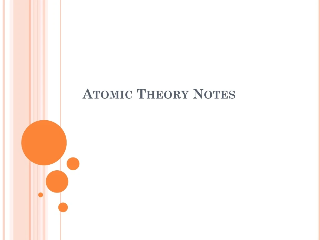 atomic theory notes