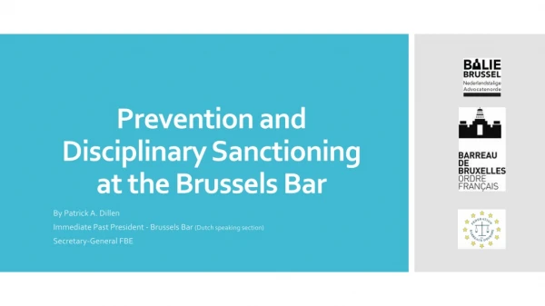 Prevention and Disciplinary Sanctioning at the Brussels Bar