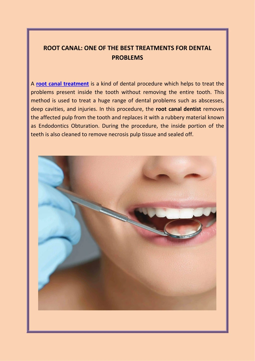 root canal one of the best treatments for dental
