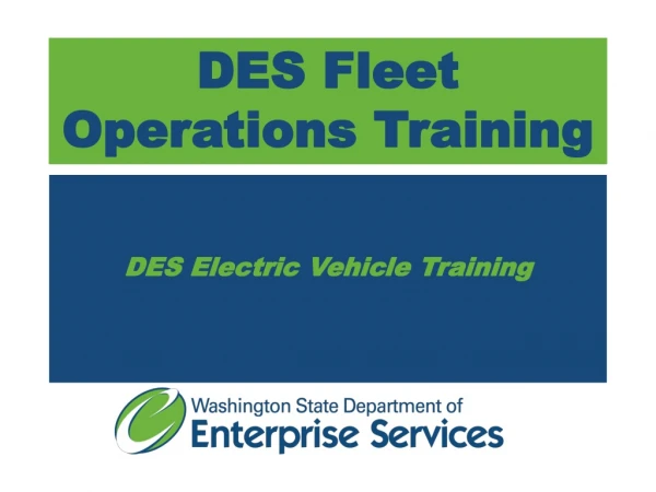 DES Fleet Operations Training