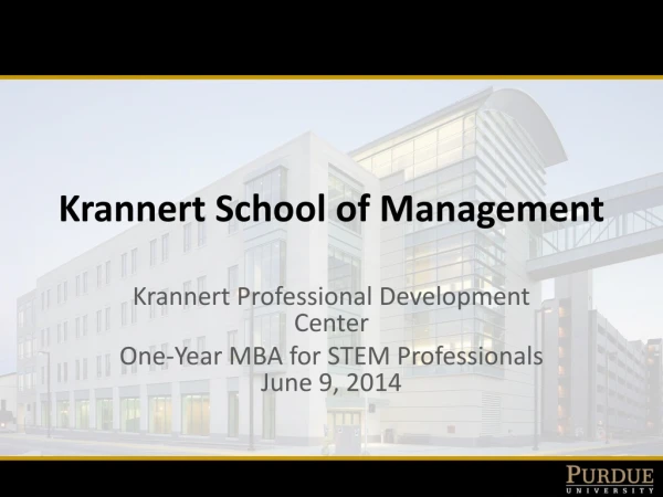 Krannert School of Management