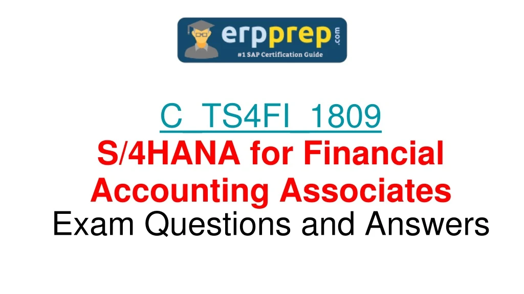 c ts4fi 1809 s 4hana for financial accounting