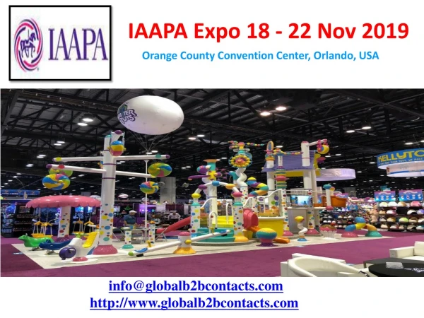 IAAPA Expo 18 - 22 Nov 2019