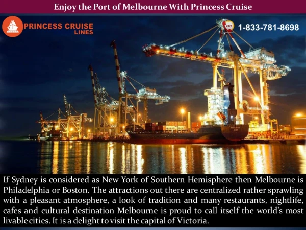 Enjoy the Port of Melbourne With Princess Cruise