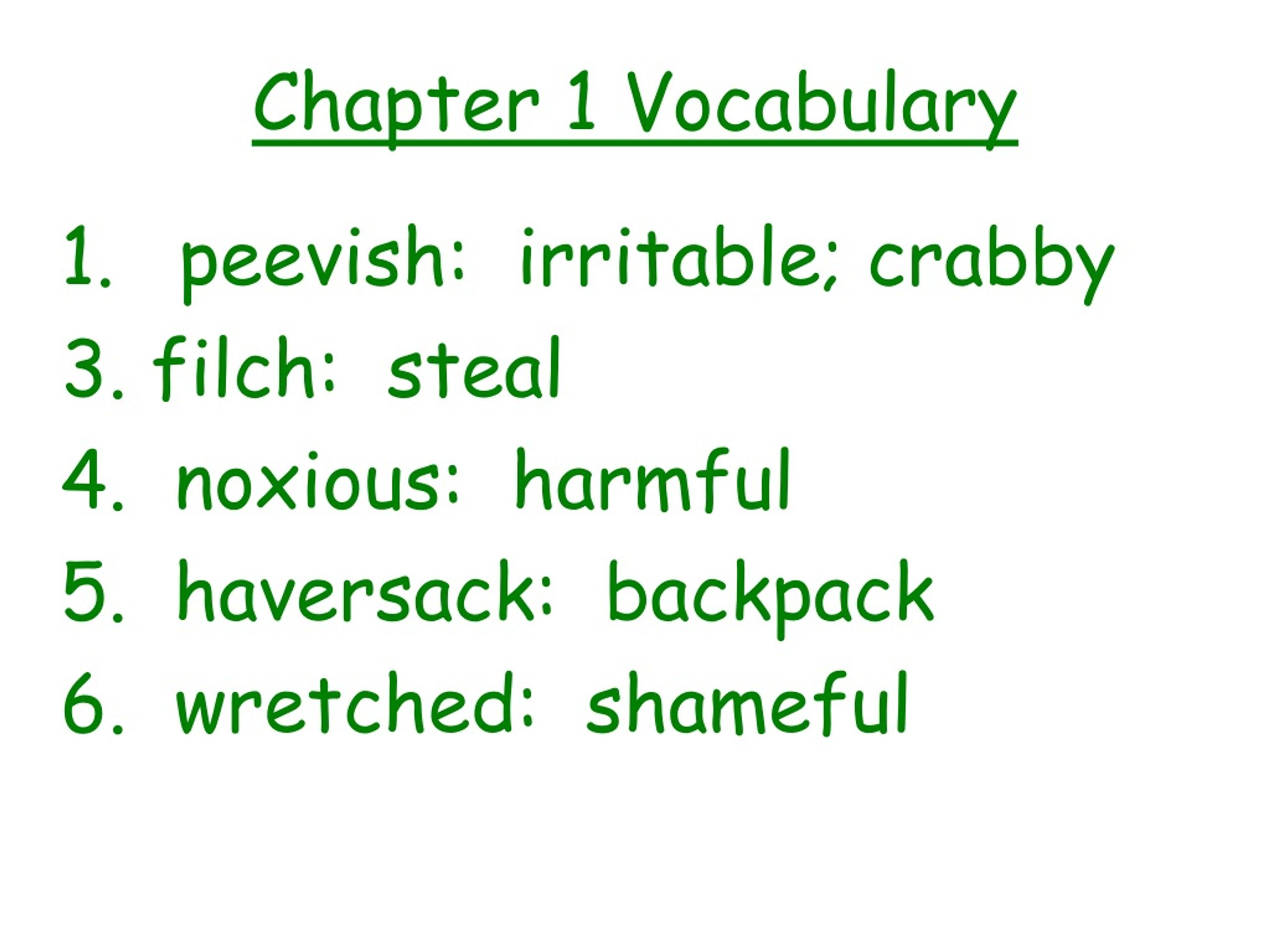 PPT - Chapter 1 Vocabulary PowerPoint Presentation, free download - ID ...