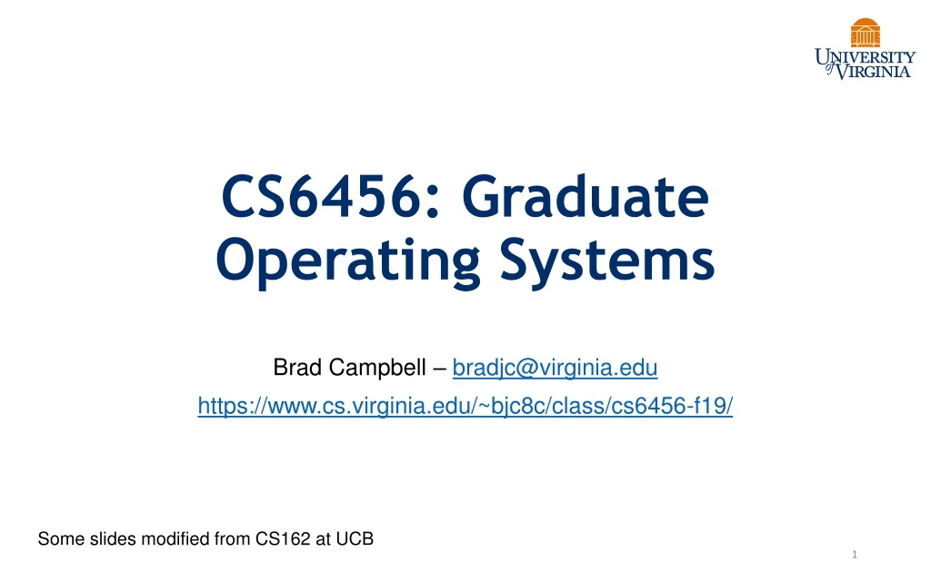 cs6456 graduate operating systems