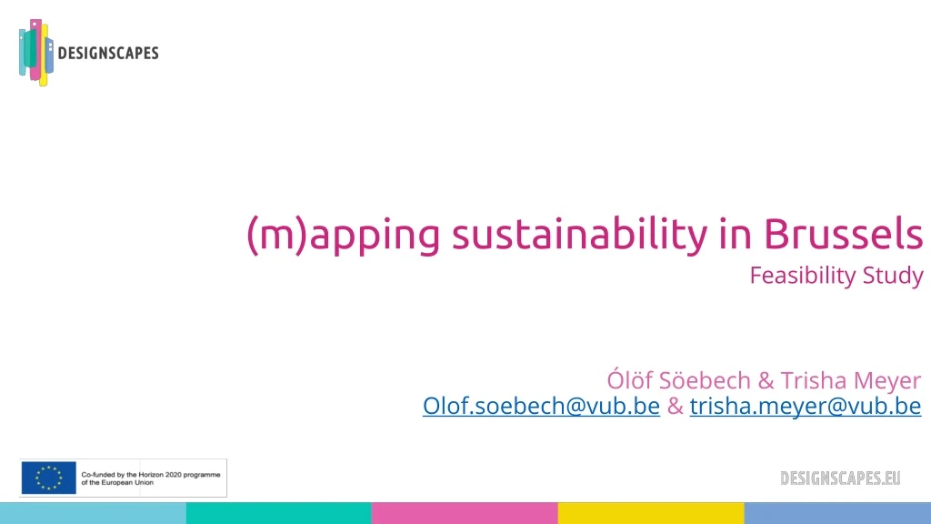m apping sustainability in brussels