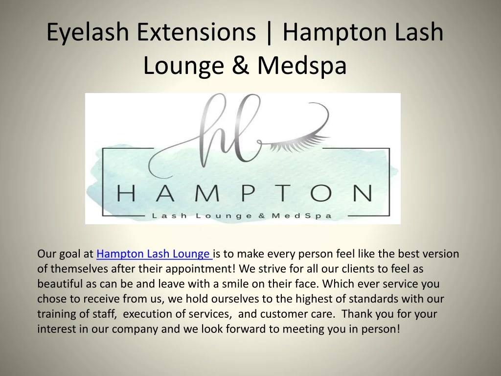 eyelash extensions hampton lash lounge medspa