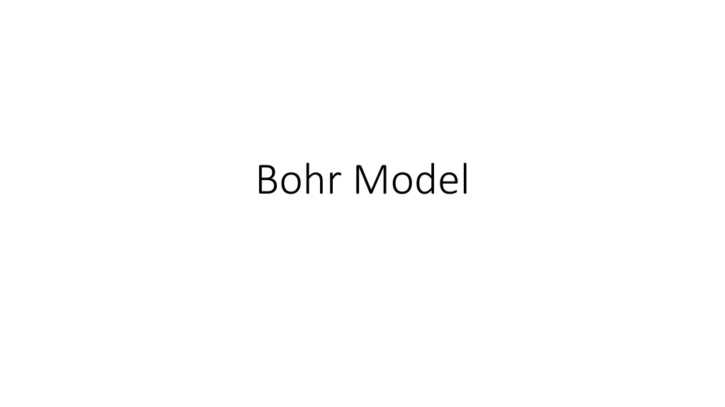 bohr model