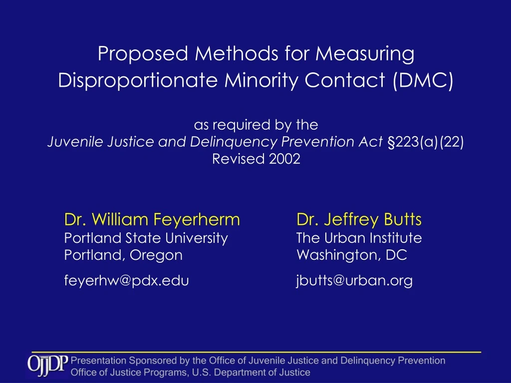 proposed methods for measuring disproportionate