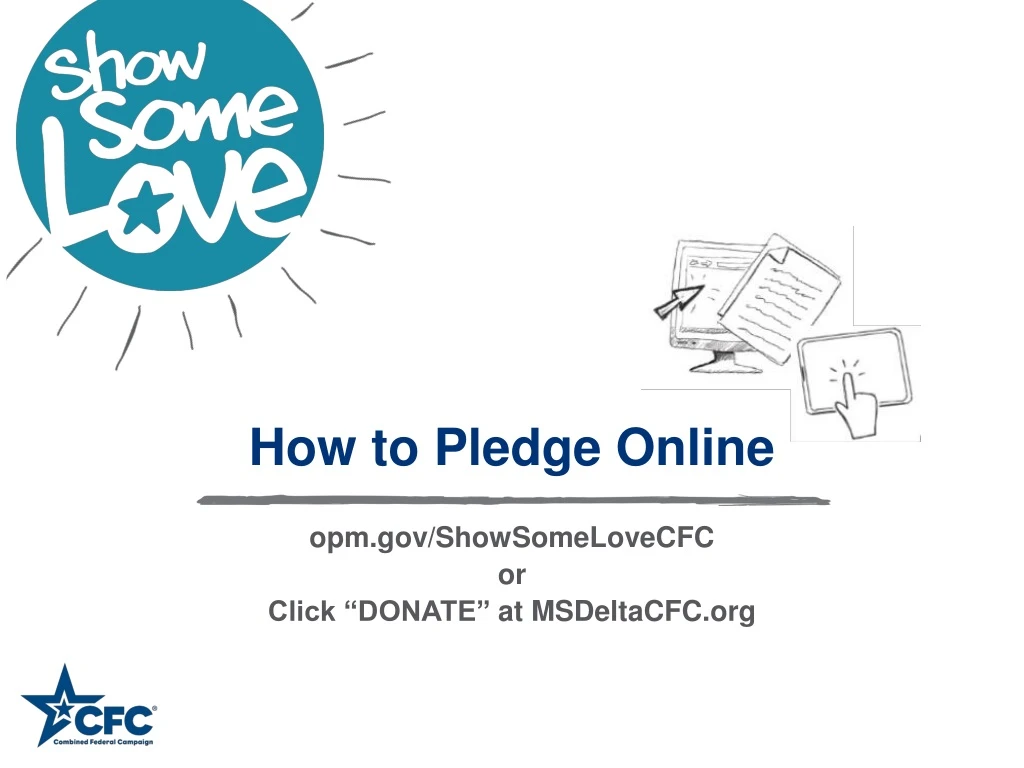 how to pledge online