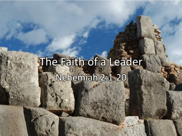 The Faith of a Leader