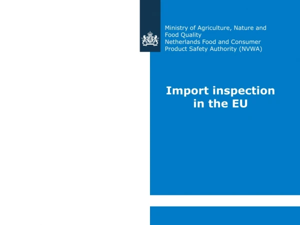 Import inspection in the EU