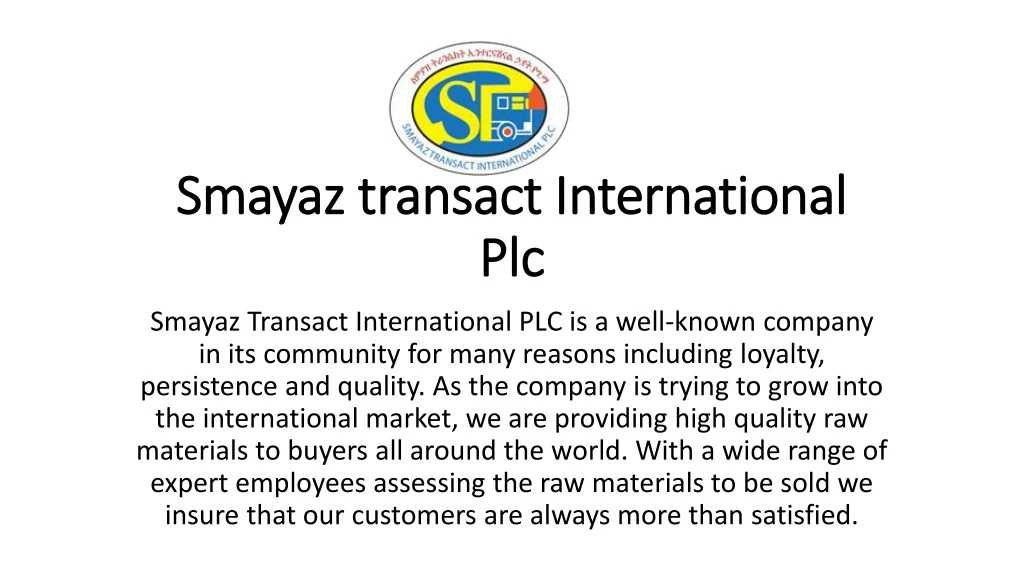 smayaz transact international plc