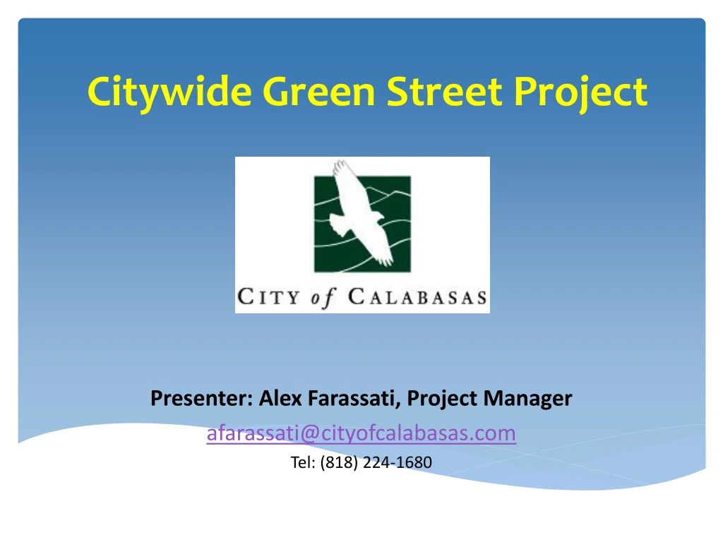 citywide green street project