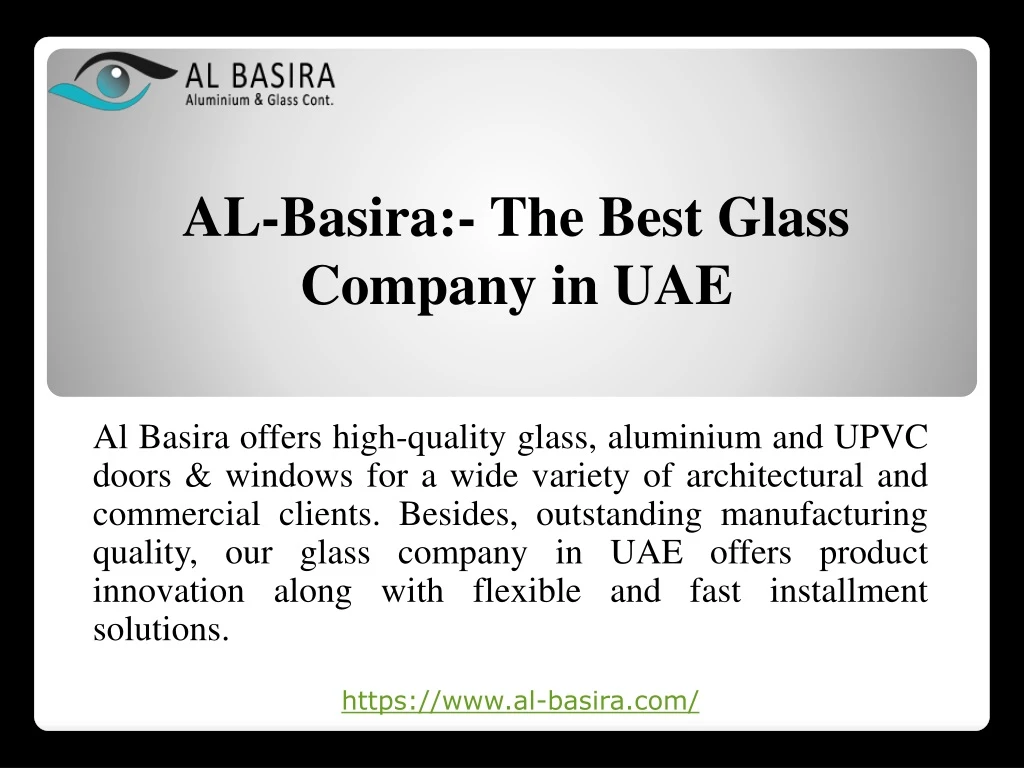 al basira the best glass company in uae