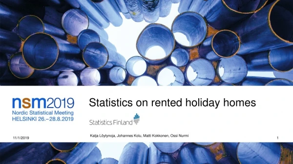 Statistics on rented holiday homes