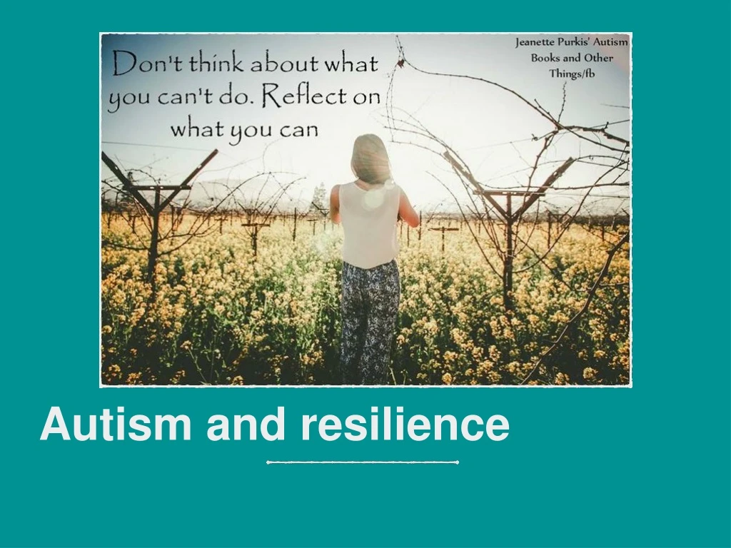 autism and resilience