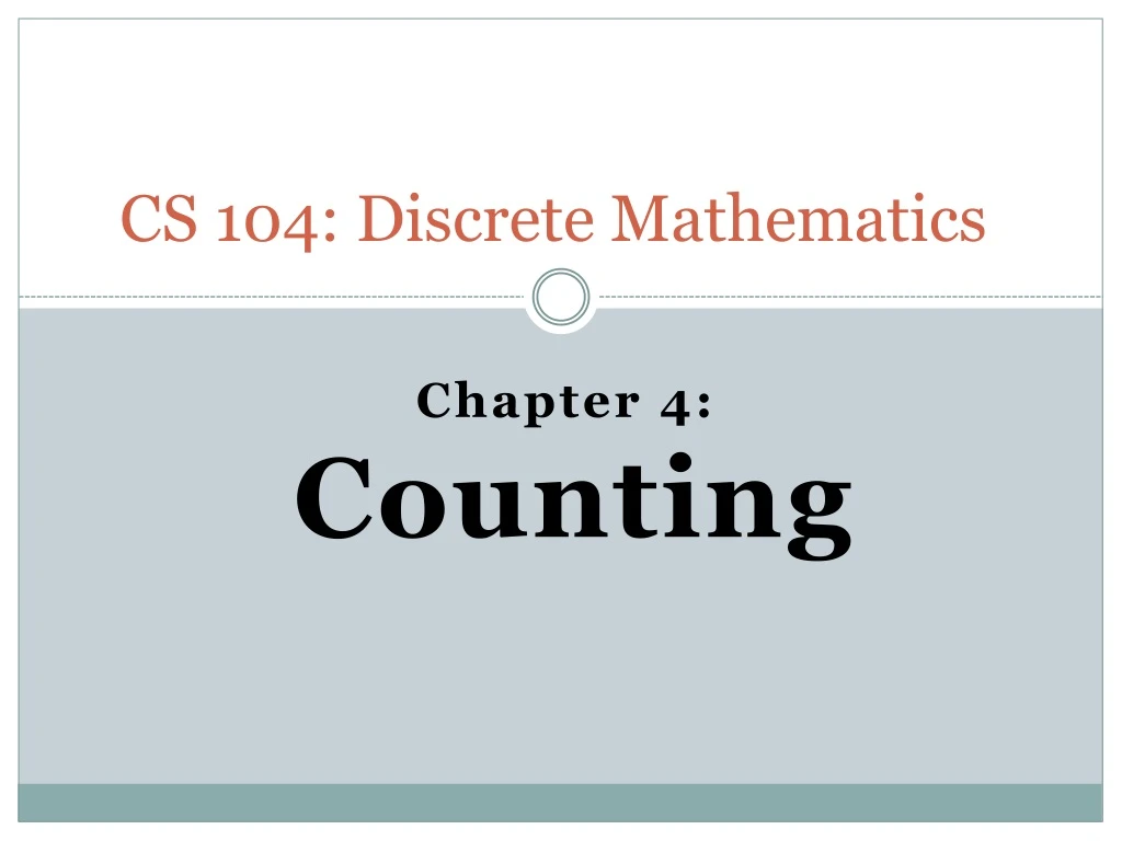 cs 104 discrete mathematics