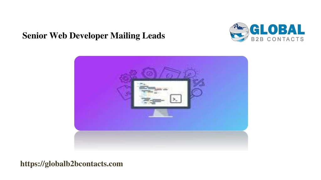 senior web developer mailing leads