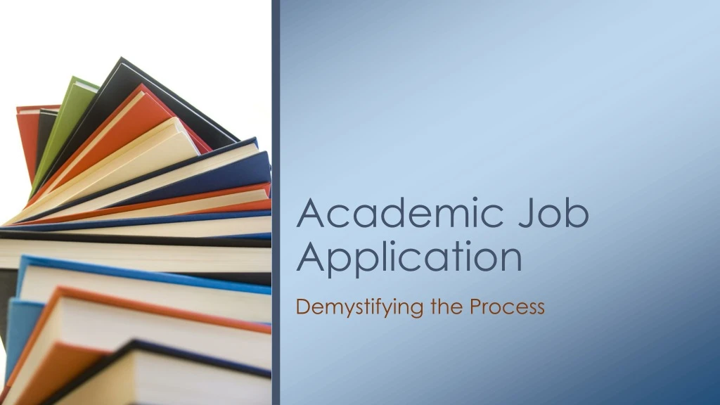 academic job application
