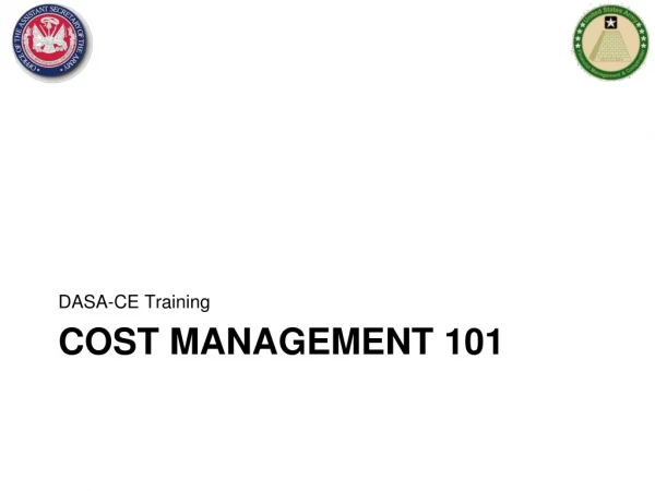 Cost management 101