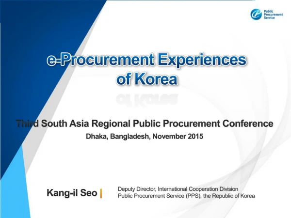 e-Procurement Experiences of Korea