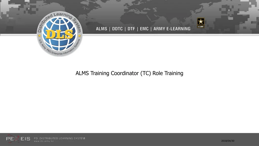 alms training coordinator tc role training