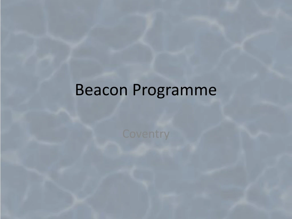 beacon programme