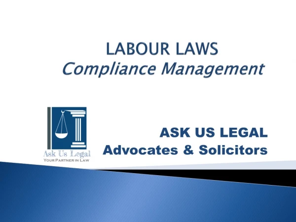 LABOUR LAWS Compliance Management