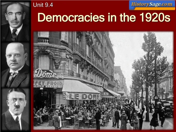 Democracies in the 1920s