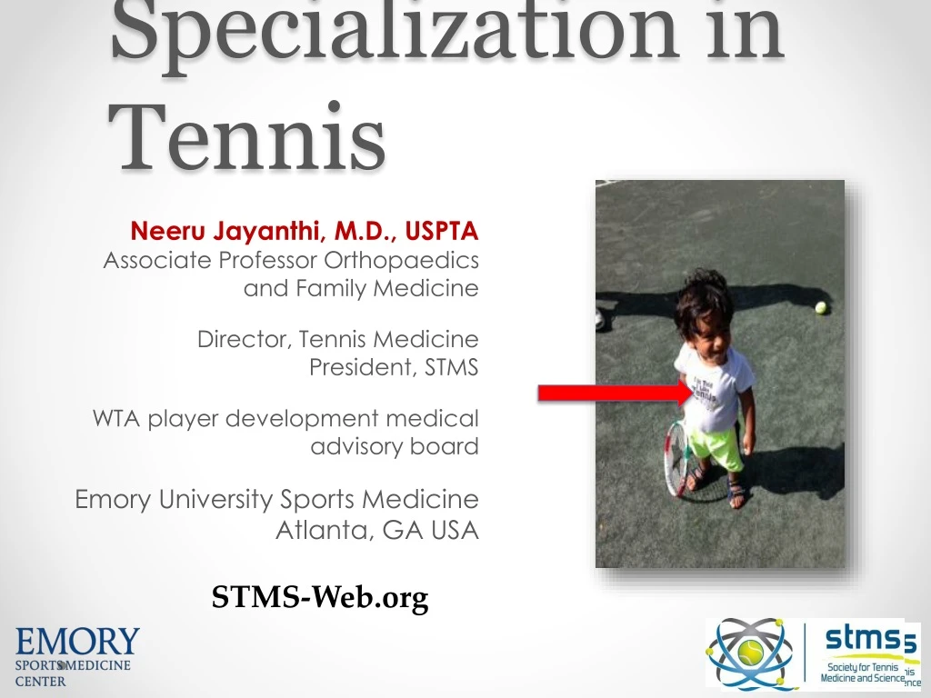 sports specialization in tennis