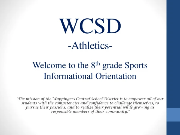 WCSD -Athletics-
